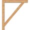 Ekena Millwork Traditional Block Smooth Bracket w/ Offset Brace, Western Red Cedar, 5 1/2"W x 38"D x 44"H BKT0604X38X44TRA05SWR - alternate 4